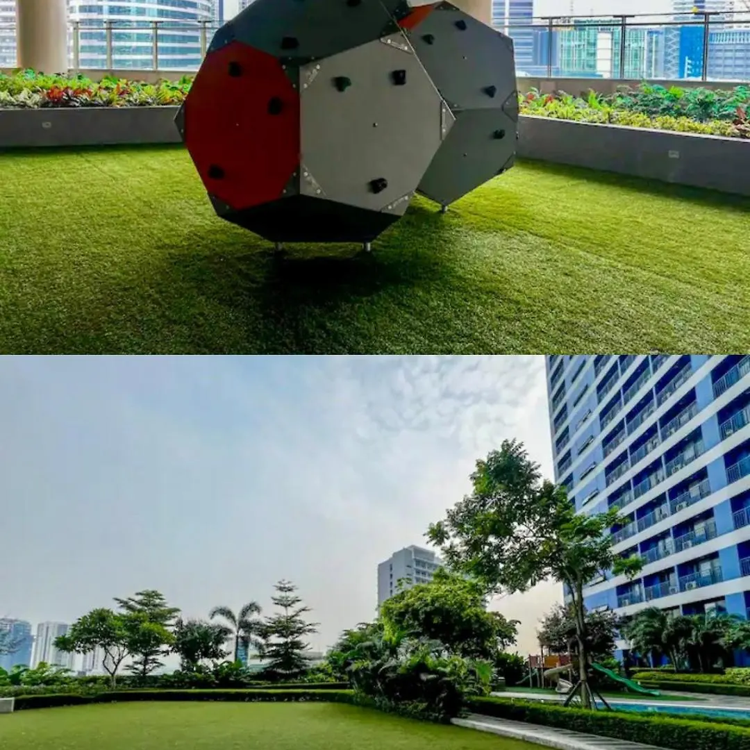 Fully Furnished One-Bedroom Unit With Balcony And A Beautiful City View Manila Aparthotel